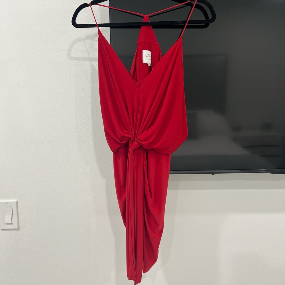 Elegant Red Midi Dress